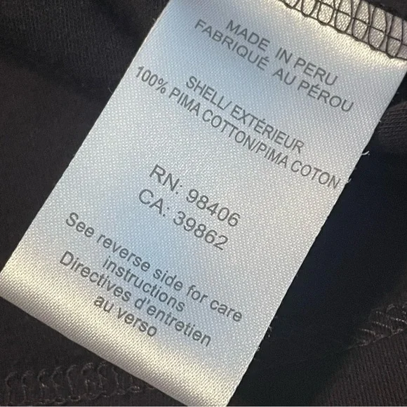 Theory Black Cropped Crewneck T-Shirt – Women’s Size L – 100% Pima Cotton - Picture 5 of 8